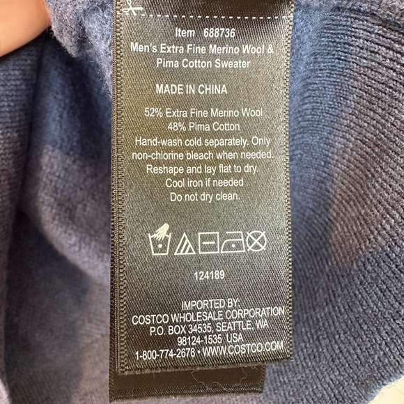 Kirkland Signature Men's Sweater - Picture 3 of 4